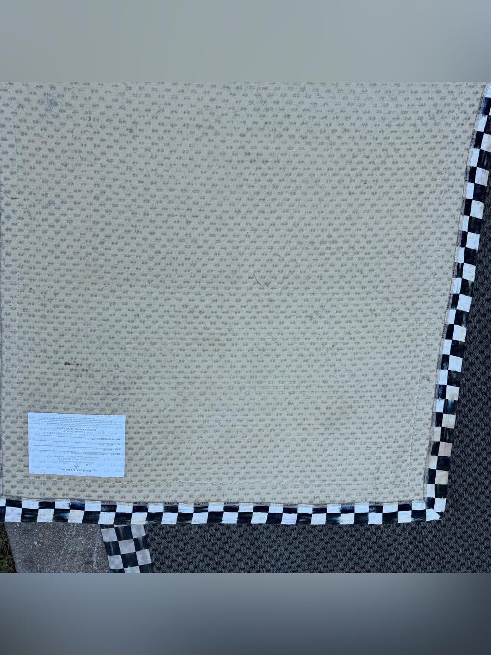 Courtly Check Sisal Runner Rug by MacKenzie-Childs - Picture 7 of 9